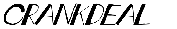Crankdeal font preview